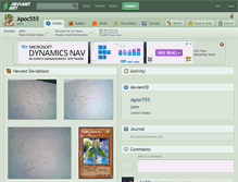 Tablet Screenshot of apoc555.deviantart.com