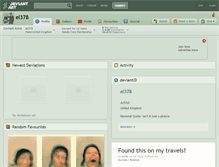 Tablet Screenshot of el378.deviantart.com