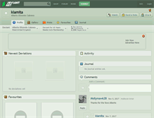 Tablet Screenshot of kiamita.deviantart.com