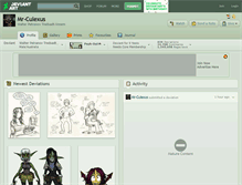 Tablet Screenshot of mr-culexus.deviantart.com