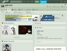 Tablet Screenshot of anbu-club.deviantart.com