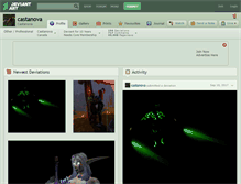 Tablet Screenshot of castanova.deviantart.com