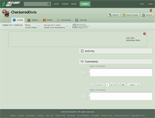 Tablet Screenshot of checkeredowlx.deviantart.com