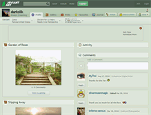Tablet Screenshot of darksilk.deviantart.com