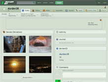 Tablet Screenshot of durden38.deviantart.com