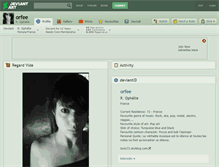 Tablet Screenshot of orfee.deviantart.com