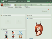 Tablet Screenshot of julismile.deviantart.com