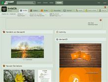 Tablet Screenshot of kwiat3k.deviantart.com