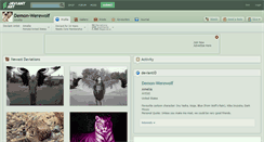 Desktop Screenshot of demon-werewolf.deviantart.com