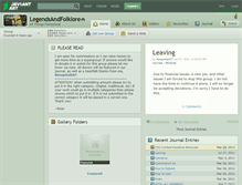 Tablet Screenshot of legendsandfolklore.deviantart.com