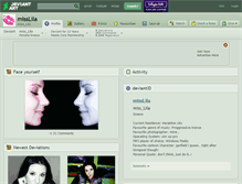 Tablet Screenshot of misslila.deviantart.com