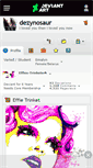 Mobile Screenshot of dezynosaur.deviantart.com