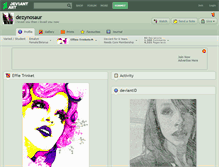 Tablet Screenshot of dezynosaur.deviantart.com