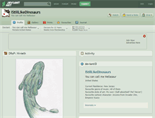 Tablet Screenshot of istilllikedinosaurs.deviantart.com