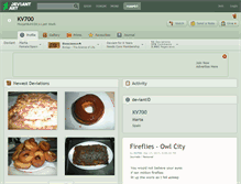 Tablet Screenshot of kv700.deviantart.com