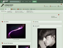 Tablet Screenshot of codependent.deviantart.com