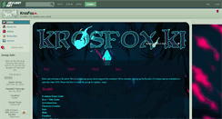 Desktop Screenshot of krosfox.deviantart.com