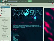 Tablet Screenshot of krosfox.deviantart.com