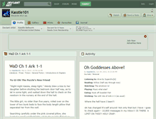 Tablet Screenshot of kasstle101.deviantart.com