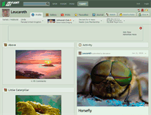 Tablet Screenshot of leucareth.deviantart.com