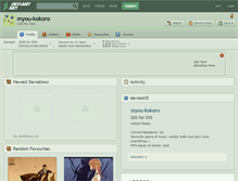 Tablet Screenshot of myou-kokoro.deviantart.com
