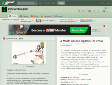 Tablet Screenshot of limegreensquid.deviantart.com