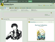 Tablet Screenshot of biohazard-bunny.deviantart.com