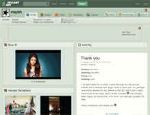 Tablet Screenshot of mayish.deviantart.com