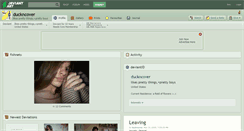 Desktop Screenshot of duckncover.deviantart.com