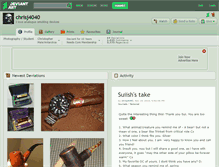 Tablet Screenshot of chrisj4040.deviantart.com
