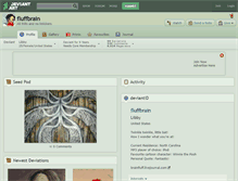 Tablet Screenshot of fluffbrain.deviantart.com