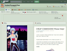 Tablet Screenshot of goldenpineappletree.deviantart.com