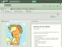 Tablet Screenshot of aoshistark.deviantart.com