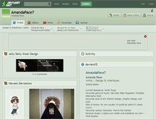 Tablet Screenshot of amandapace7.deviantart.com