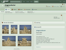 Tablet Screenshot of dragoncollector.deviantart.com