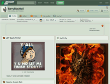 Tablet Screenshot of barryblacktail.deviantart.com