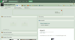 Desktop Screenshot of ghost-hunters-luv.deviantart.com
