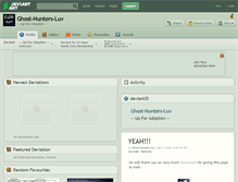Tablet Screenshot of ghost-hunters-luv.deviantart.com