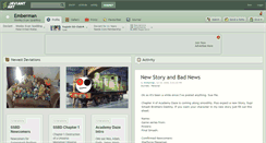 Desktop Screenshot of emberman.deviantart.com