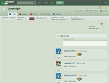 Tablet Screenshot of limeknight.deviantart.com