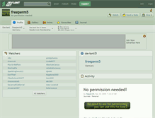 Tablet Screenshot of freeperm5.deviantart.com