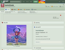 Tablet Screenshot of heatrailshade.deviantart.com