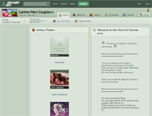 Tablet Screenshot of canine-pars-couples.deviantart.com