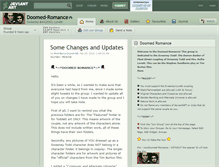 Tablet Screenshot of doomed-romance.deviantart.com