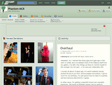 Tablet Screenshot of phantom-mcr.deviantart.com
