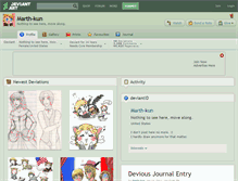 Tablet Screenshot of marth-kun.deviantart.com