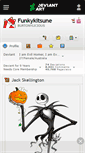 Mobile Screenshot of funkykitsune.deviantart.com