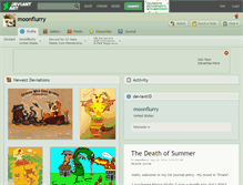 Tablet Screenshot of moonflurry.deviantart.com