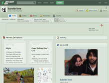 Tablet Screenshot of bunnie-love.deviantart.com