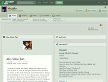 Tablet Screenshot of ninjabo.deviantart.com